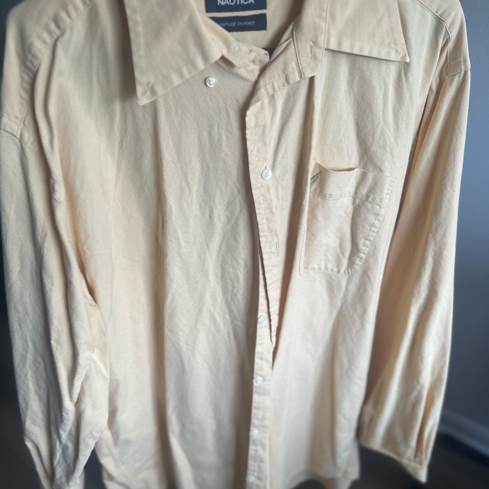 Nautica Men's yellow Shirt